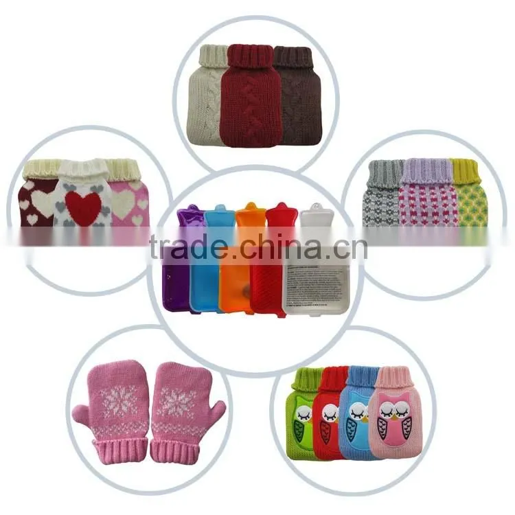Microwave baby mini hottie with knitted cover