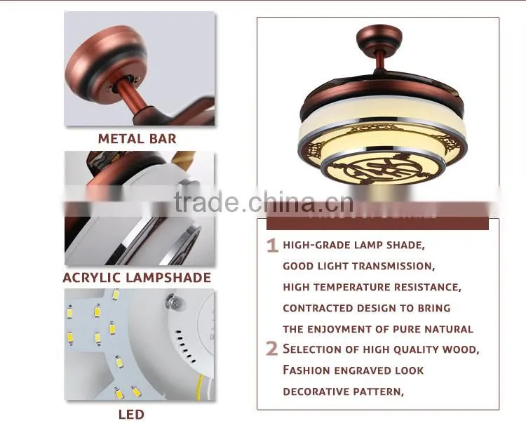 Chinese Character Red Color Decorative Light Fan