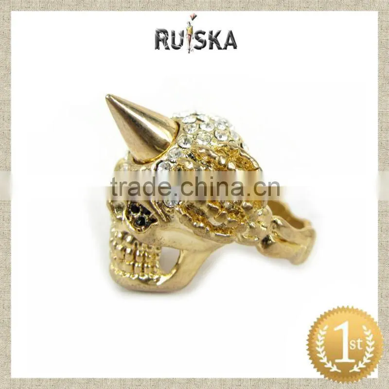 LATEST GOLD CLASSIC RING DESIGNS FOR GIRLS,FASHION SKULL RING,FINGER RING