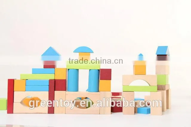 wood blocks building toy educational toys wooden castle