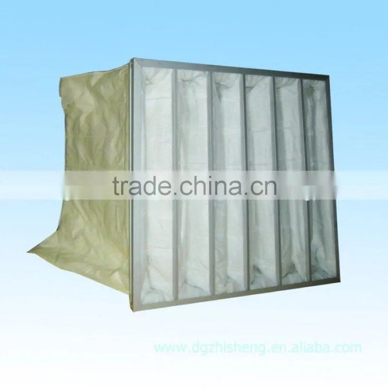 Medium efficiency bag-type air filter for clean room