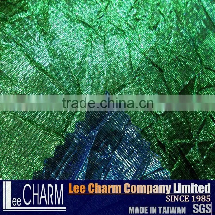 Double-faced Color Crushed Metallic Fabric