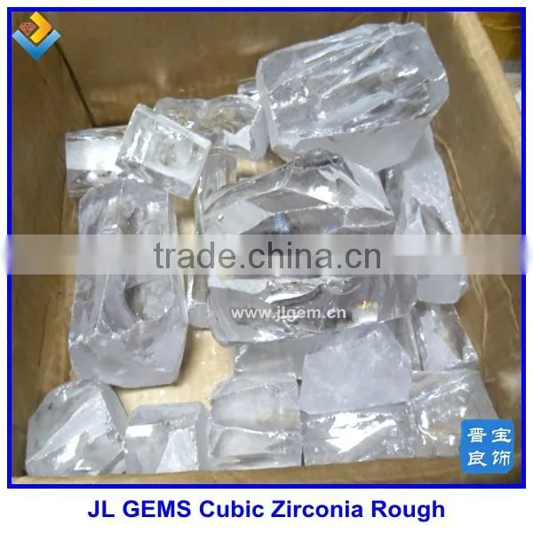 Synthetic White Rough CZ / Cubic Zirconium Of Make In China