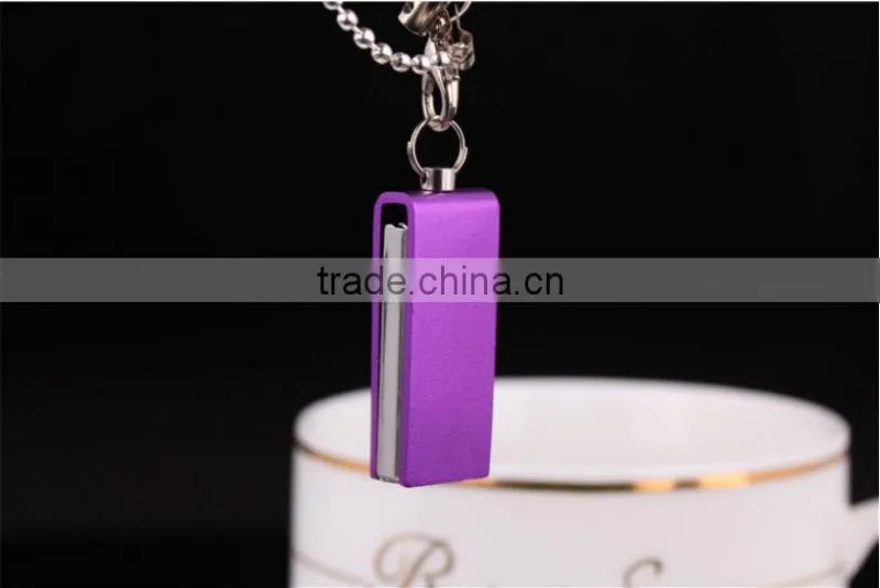 Mini USB flash drive with keychain