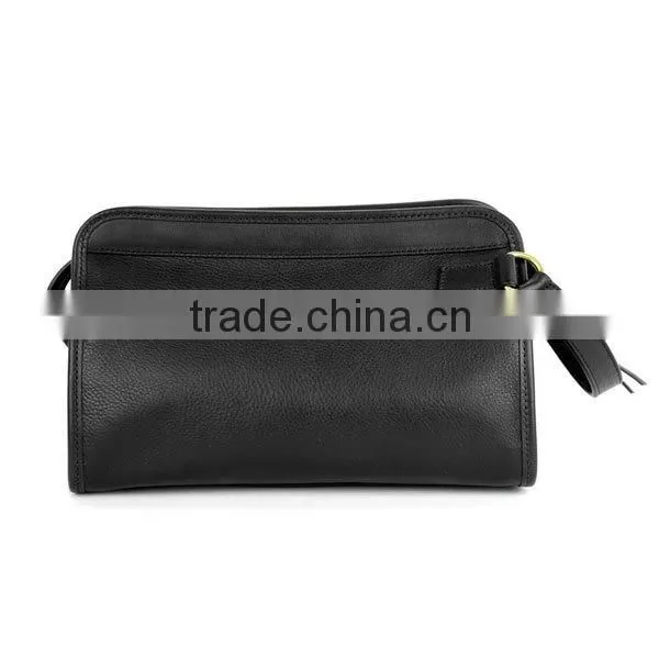 genuine leather airline travel kit bag high quality men travel shaving kit