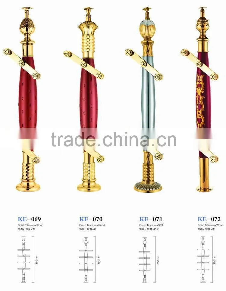 modern railing design fencing post, metal decorative fence stair railing post