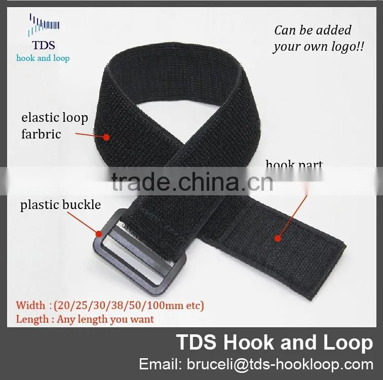 elastic hook and loop strap