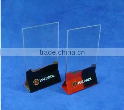 Price and Menu acrylic holder