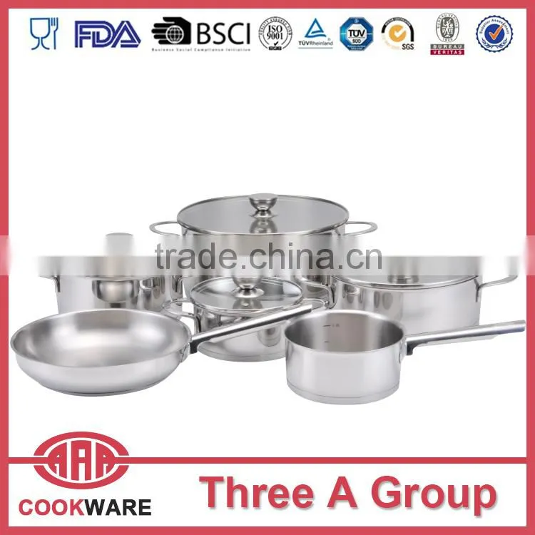 stainless steel cookware with silicone handle