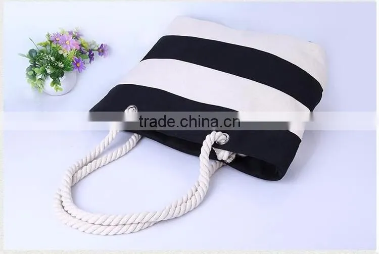 fashion charm joint canvas beach bags yiwu China dropship company