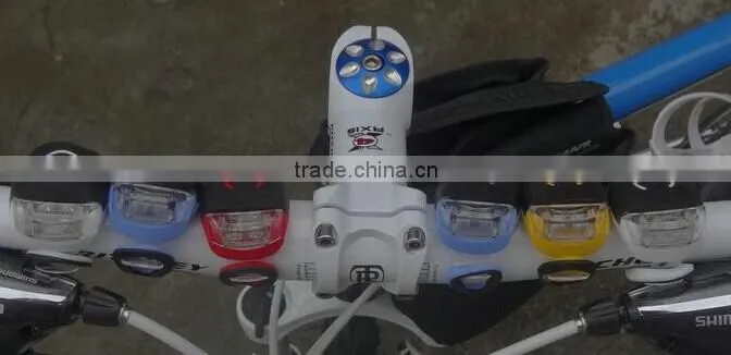 Hot sell waterproof good quality silicone bicycle led light