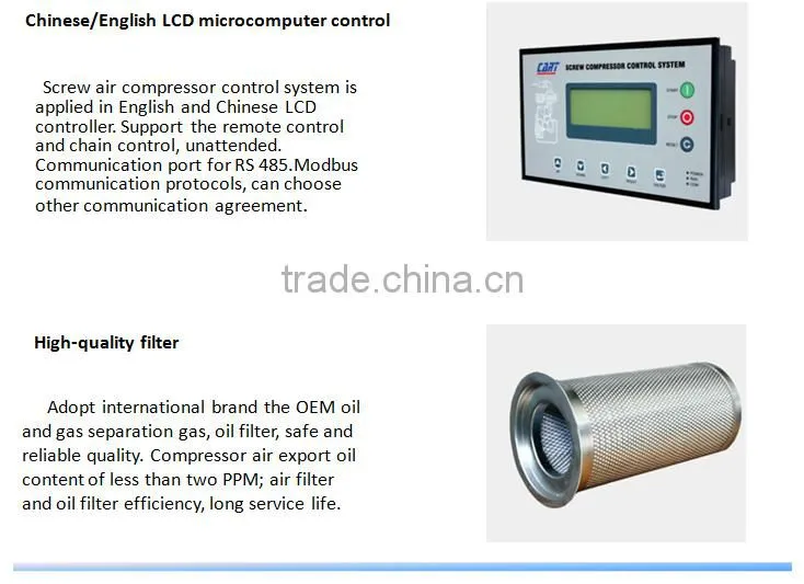 china factory direct sale double stage air compressor
