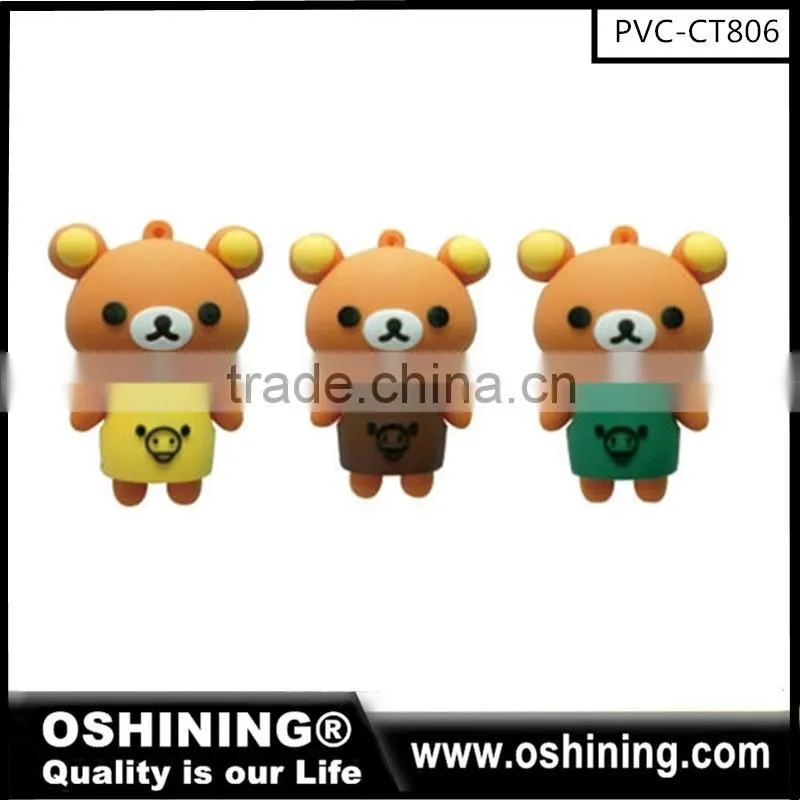 Top selling pvc cartoon usb flash drive