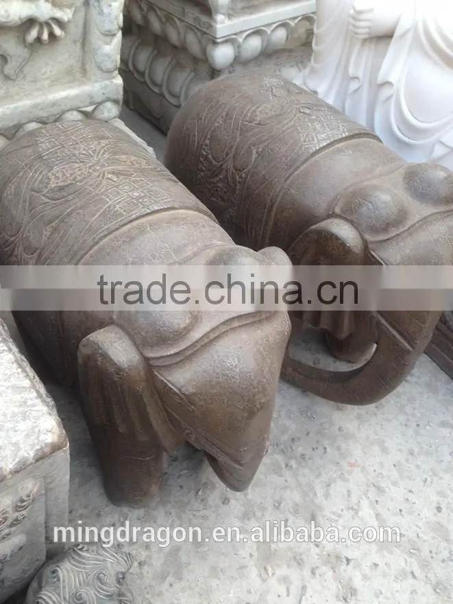 Antique garden decoration animal statue stone elephant