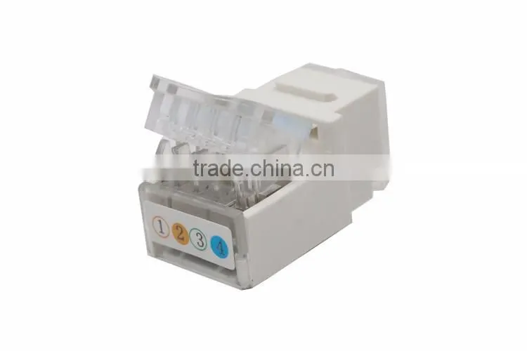 modular jack rj11 8p4c, tooless rj11 cat3 utp female keystone jack