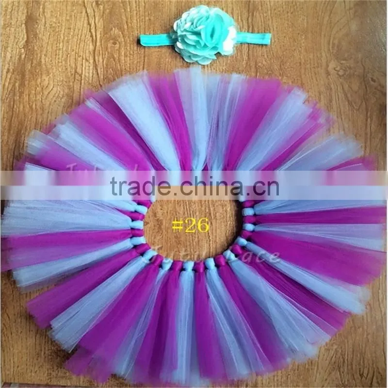 Best Birthday Gift Pink Fluffy Chiffon Flower Tutu Party Baby Kids Picture Skirt Wholesale