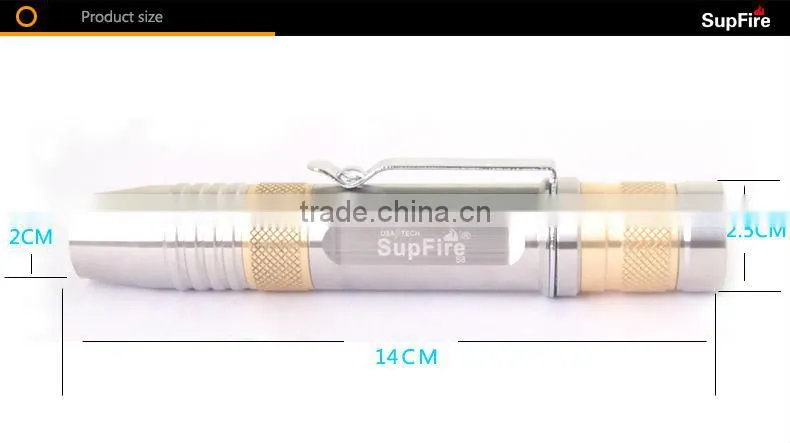 2015 SupFire new product yellow light torch