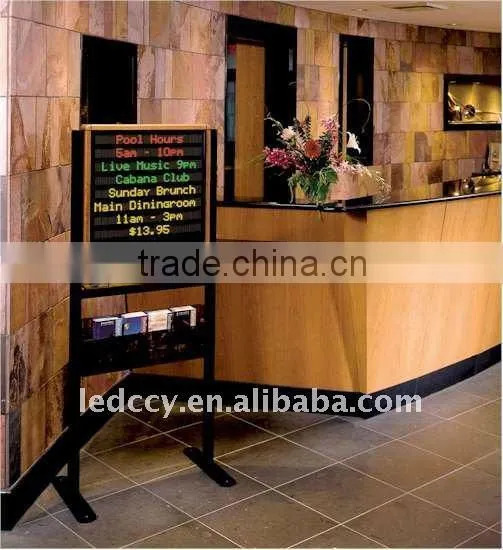text display for financial institution P10 single color led display