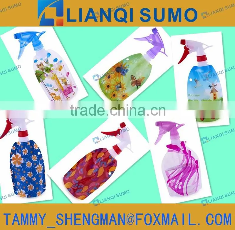 PET water bag folding Plastic trigger bottle