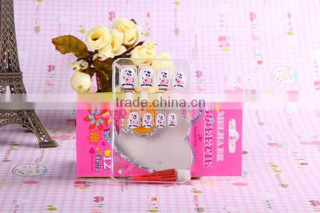 kids press on fake nail tips for girls quick make a nail done in salon or at home