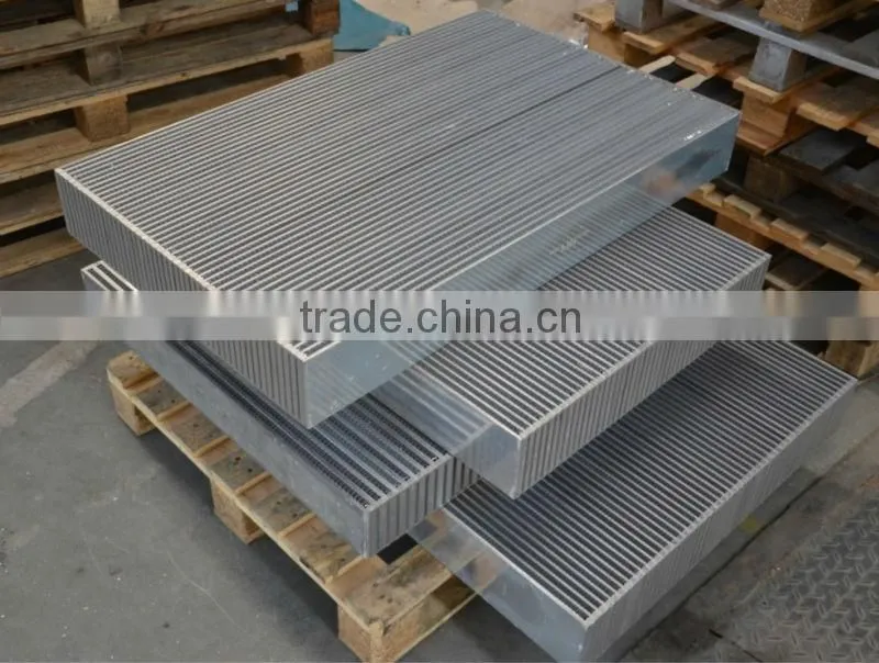 big aluminum plate and bar radiator core