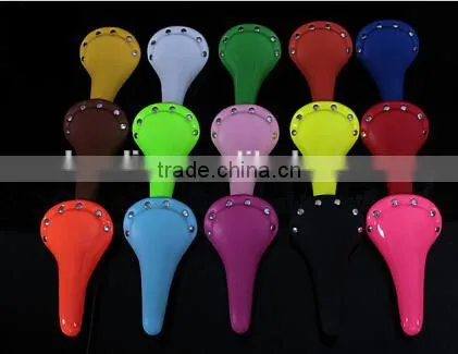 colorful bike saddle for fixed gear bike