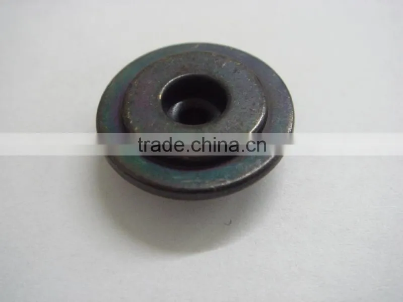 19mm two circles round rim cloth covered button