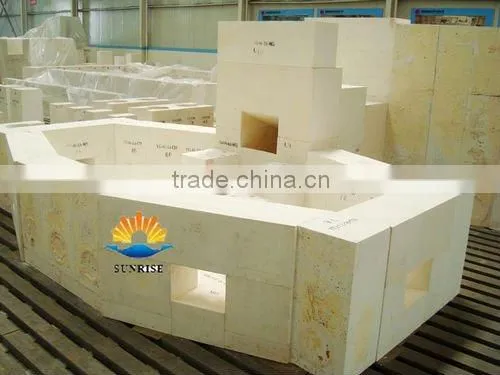 Glass Furnace Application fire brick fused cast azs blocks