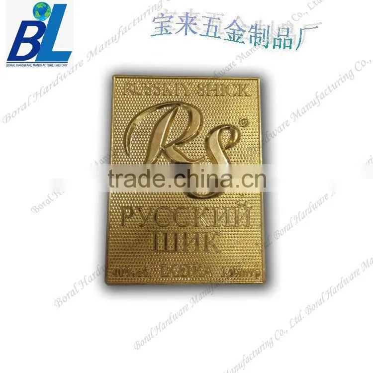Rectangle metal plated name plates