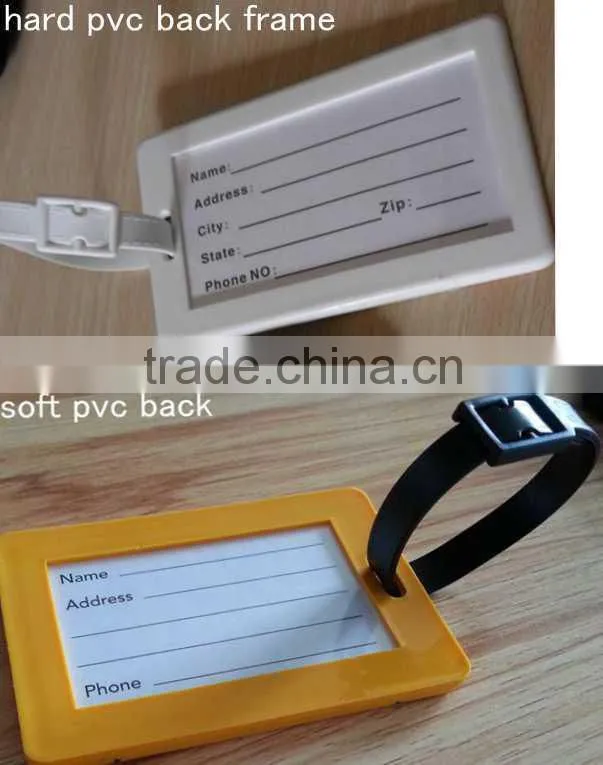 luggage tag with loop strap