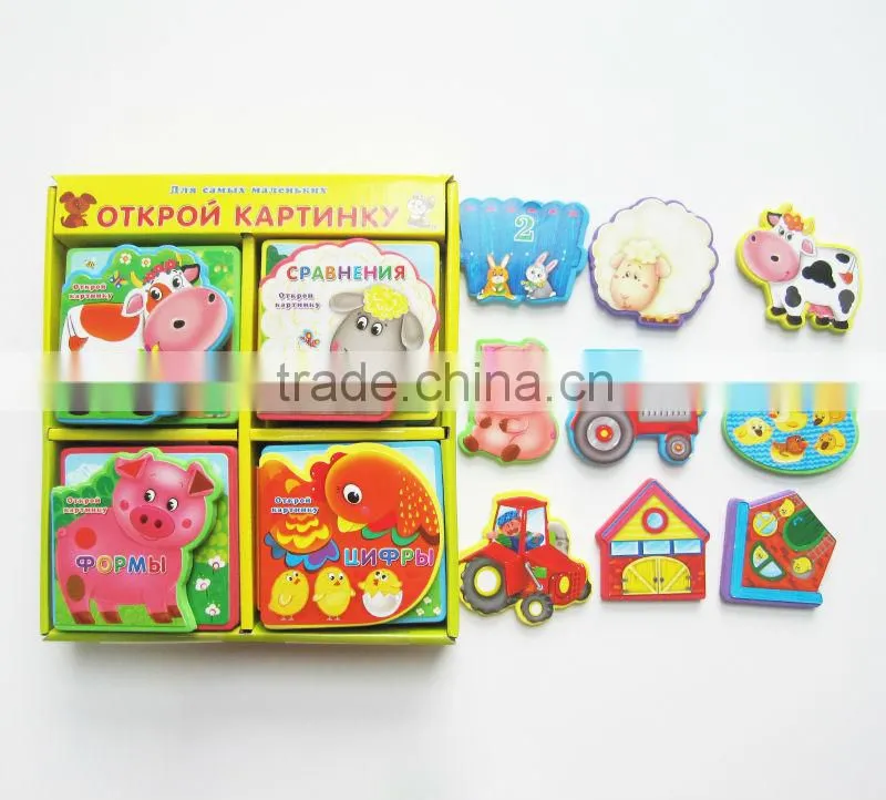 Preschool Children educational learning shaped custom EVA clock book professinal manufacturer