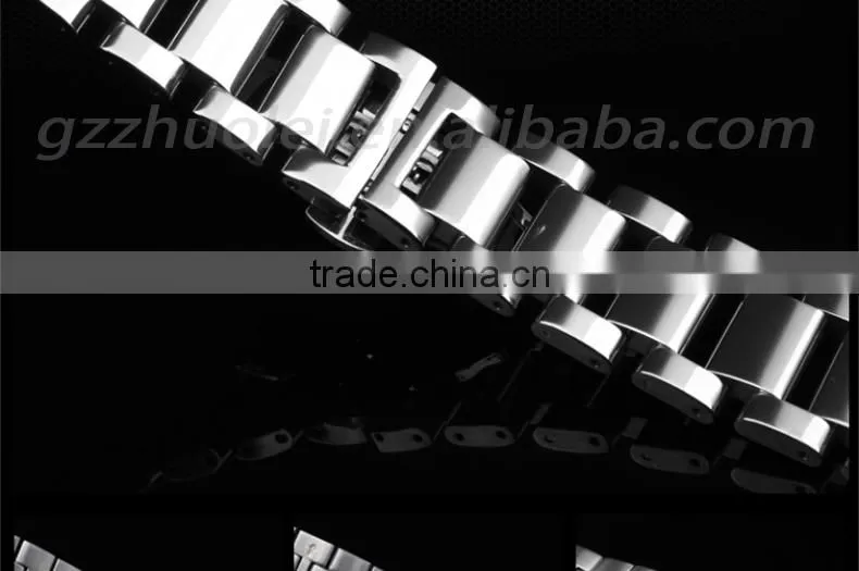 18|20|21|22mm high quality imported stainless steel watch bracelet with fashionable buckle Wholesale 3PCS