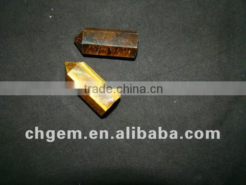 Natural tiger eye wholesale gemstone crystal point wands
