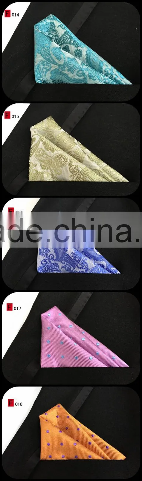 Nice pattern multi style silk Handkerchief custom logo