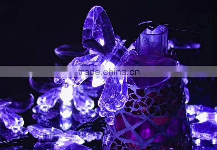 butterfly Decorative solar led light string