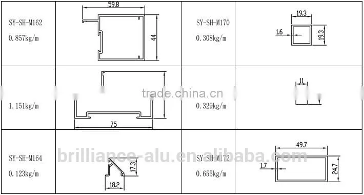 Bronze Aluminum Extrusion