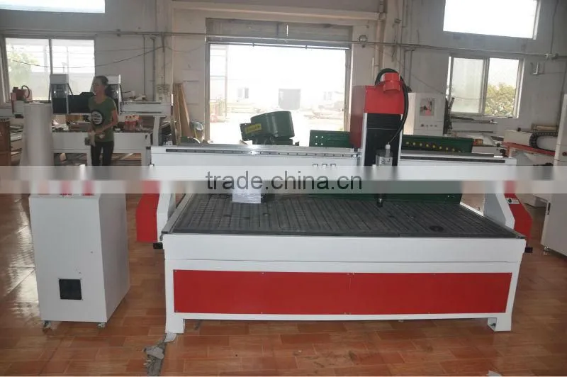 cheap cnc router with big size /2.2kw spindles/Stepper motors /Ncstudio controller/square rail /T-slot table with PVC/Cast part