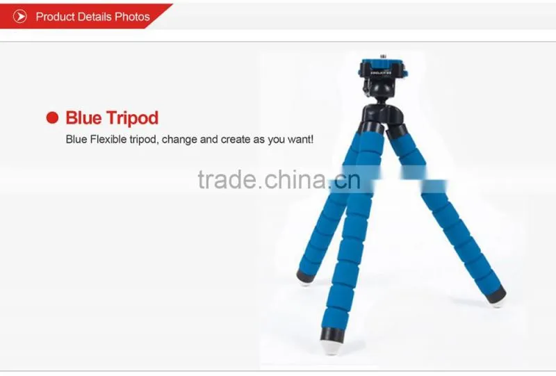 Kingjoy Flexible soft foam EVA tripod for cellphone/digital SLR camera ,Iphone,Android,samsung KT-600
