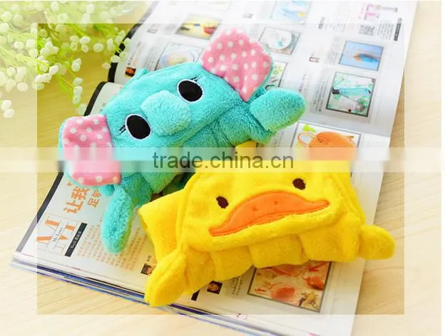 Cartoon design decorative CORAL FLEECE microfiber children hand towel frog