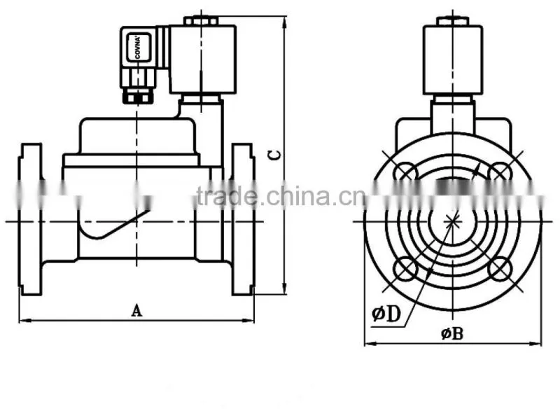 2 position 2 way piston steam solenoid valve