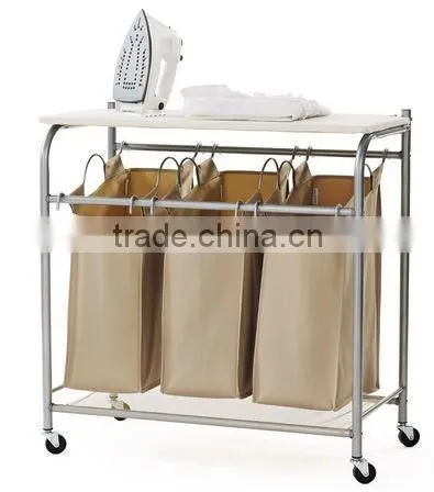 New style 3 tiers fabric drawers storage rack/organizer