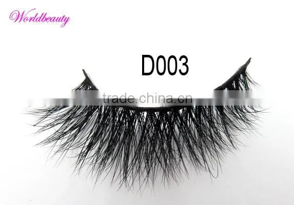 real mink false eyelash with private label volume 3D mink lashes