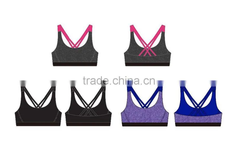 Santic wholesale sportswear sexy bra revisable sports bra