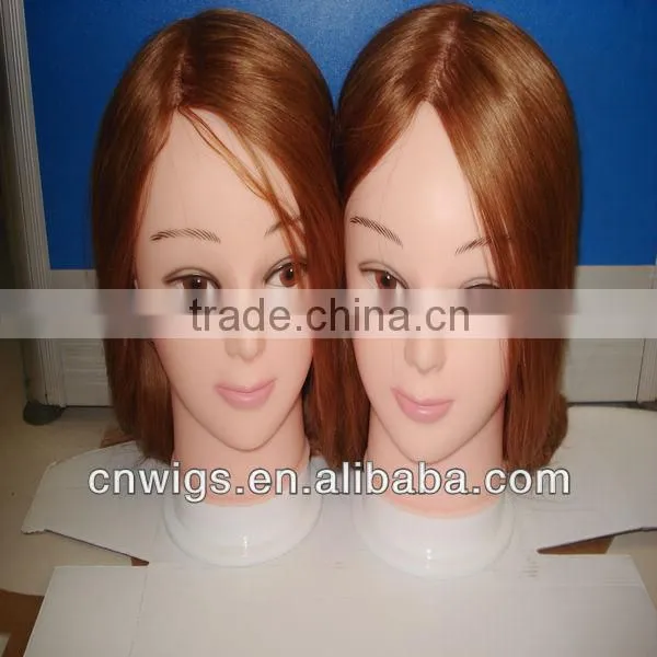 Custom Made male training head with 100% human hair