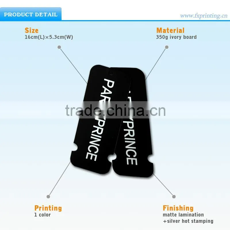 Newest Film Lamination Shoes Hangtags