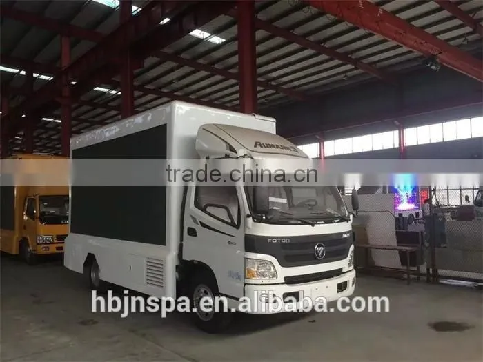 Best selling FOTON AUMARK led mobile advertising trucks for sale