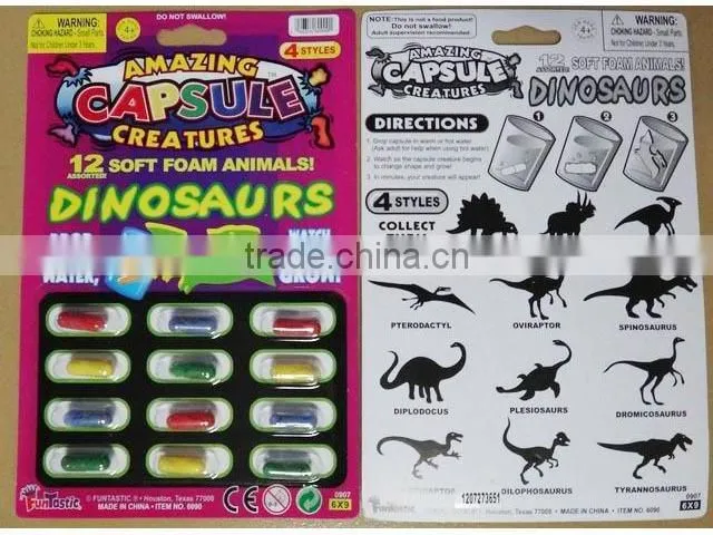 Magic Dinosaur Growing Capsule,Growing sponge capsules toys