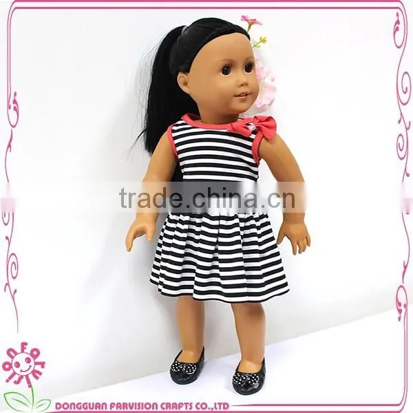 Simple doll dress clothes 100% cotton ONSALE striped outfit for 18 inch dolls
