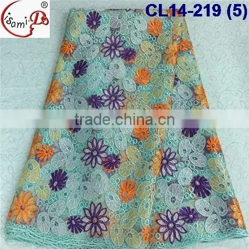 CL14-219 Elegant embroidery french lace,tulle lace fabric african french net lace fabric