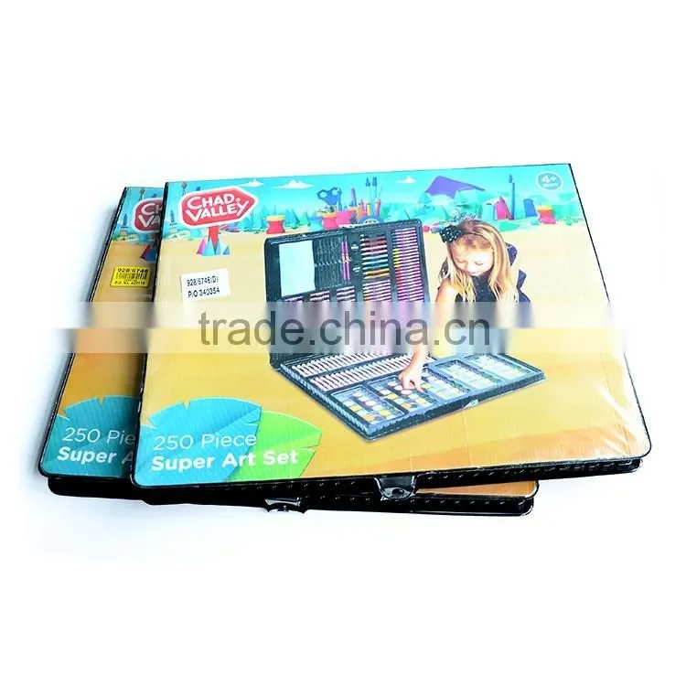 Wholesale high quality big drawing set art drawing set with 250pcs